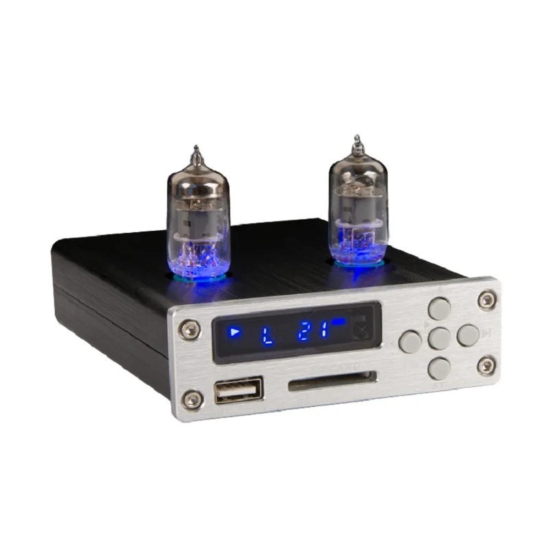 

PJ.MIAOLAI M5 HIFI Lossless Music Decoding Player Amplifier Tube Preamplifier SP3306AL Audio Decoder Chip With Remote Control