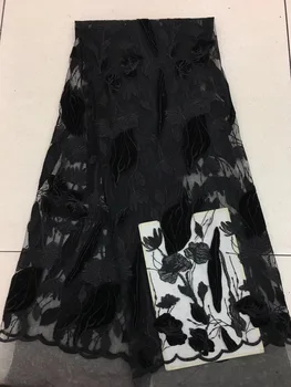 

French lace fabric soft goose down African lace fabric high quality mesh lace Nigeria material fabric dress RF25321