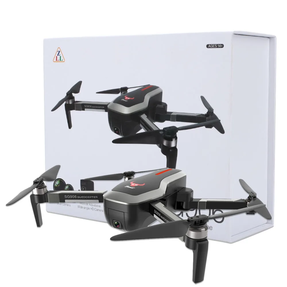 SG906 Мини RC Дрон GPS 5G wifi FPV 4K двойная камера бесщеточный селфи складной Дрон Квадрокоптер HD жеста RC вертолет