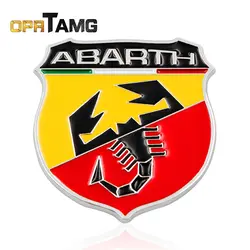 3D 3 м автомобилей Abarth металла клей знак герба логотип наклейка Стикеры Скорпион для всех Fiat Abarth Punto 124/ 125/125/500 стайлинга автомобилей