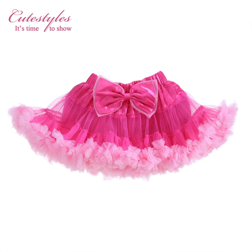 Cutestyle Новый Розничная Младенческой Пачка Юбки Девушки С Большим Бантом Кружева