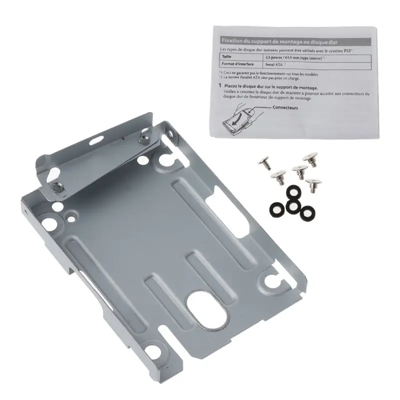

High Quality Hard Disk Drive HDD Base Tray Mounting Bracket Support for Playstation 3 PS3 Slim S 4000 With Screws