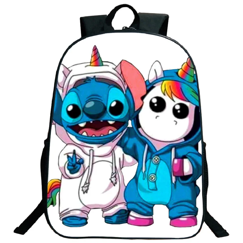 Красивый функциональный рюкзак Kawaii Stitch, школьные сумки для книг, узор, мужские и женские дорожные сумки на плечо, Mochila - Цвет: 5