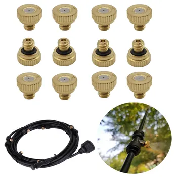 

F020 Portable Patio Outdoor Misting System Super Cooling Kits with 12PCS Mist Nozzle & 9M Misting Line