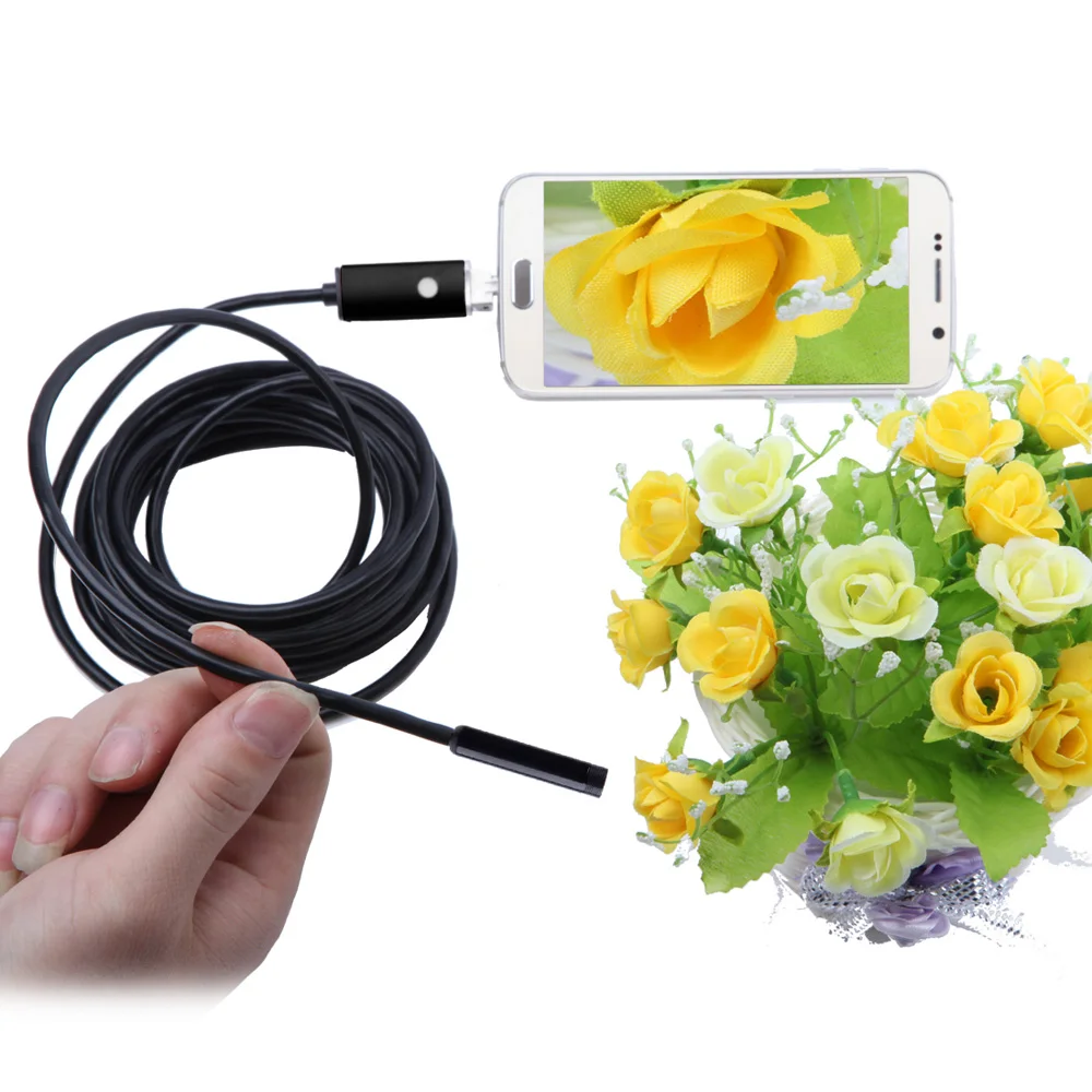 USB эндоскоп с 6 светодиодами 5 м мм|Микроскопы| |