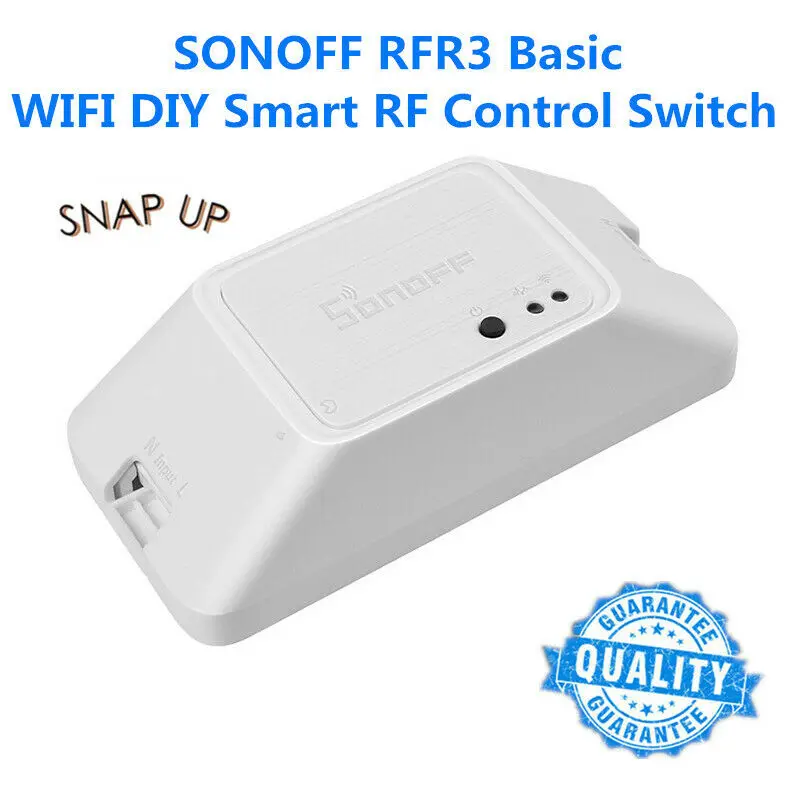 SONOFF 433 RF R3 Смарт вкл/выкл WiFi переключатель, Поддержка app/433 RF/LAN/голосовой пульт дистанционного управления DIY режим работает с Alexa Google Home