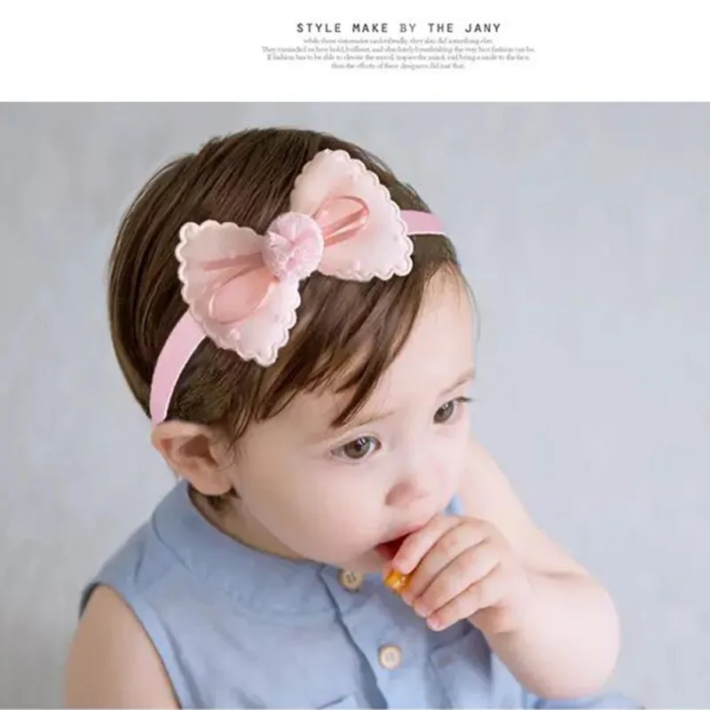 

Hot 3pcs/Set Children Hair Accessories Children's Elastic Hairband Headwear New Fashion Girl Bow Crown Lace Headbands 0-4Y W