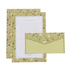 Творческий с надписью beautiful Бумага конверт с цветочным принтом милый мультфильм конверты комплект Бланки небольшой свежий подарок C26