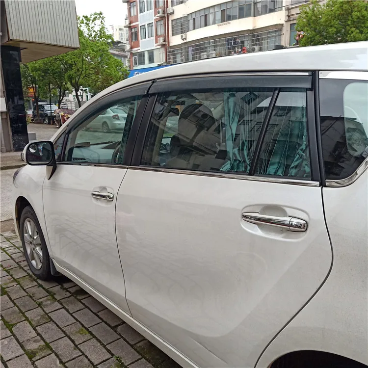 Для Fit 2011- Toyota EZ дверь хэтчбека козырек окно козырек пластиковые вентиляционные шторы Защита от солнца и дождя 4 шт./компл