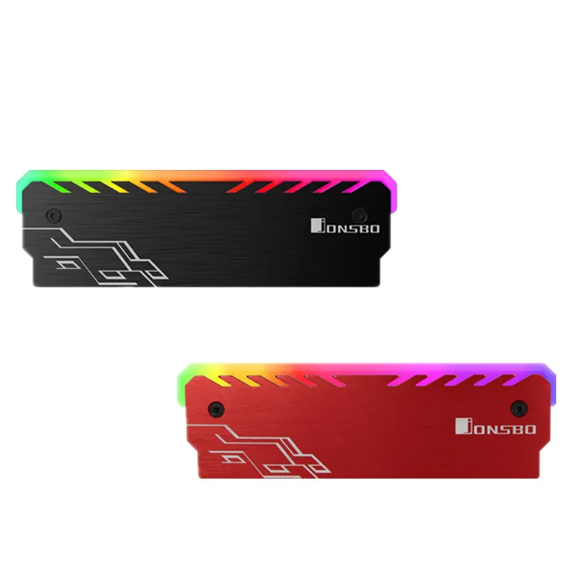 JONSBO RGB الذاكرة غرفة التبريد RAM غطاء قذيفة الألومنيوم الحرارة بالوعة RAM سترة RGB تضيء JONSBO RGB الذاكرة غرفة التبريد RAM غطاء قذيفة الألومنيوم الحرارة بالوعة RAM سترة RGB تضيء
