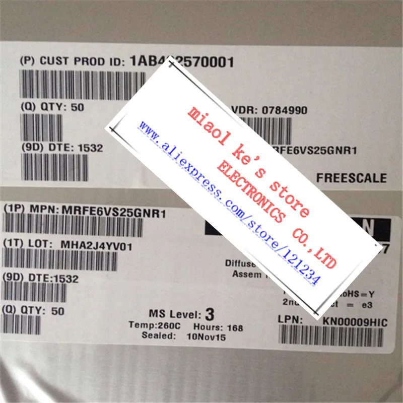 

New Original : MRFE6VS25GNR1 MRFE6VS25GN - RF Power LDMOS Transistor