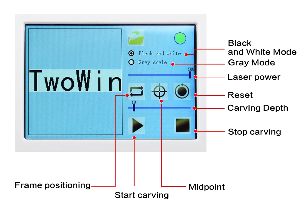 3W/7 Вт USB офлайн лазерный гравер 15,5x17,5 см резьба области DIY Логотип Марка принтер большой мощности ЧПУ Настольный лазерный гравировальный станок