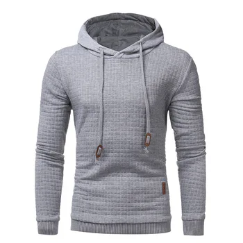 

Autumn men's classic ringer plain leisure suit with a cap and sleeve cap hoodie