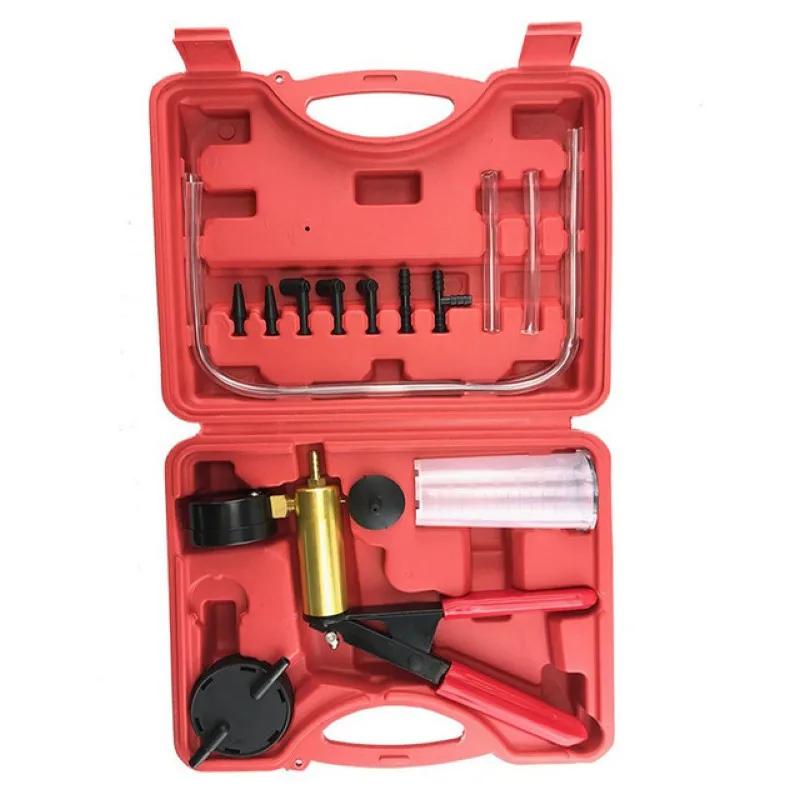 

Gauge Car Auto Pressure Tester Auto Pressure Tester Vacuum Pump Brake Bleeder Tester Vacuum Bleed Test Kit Garage Tool