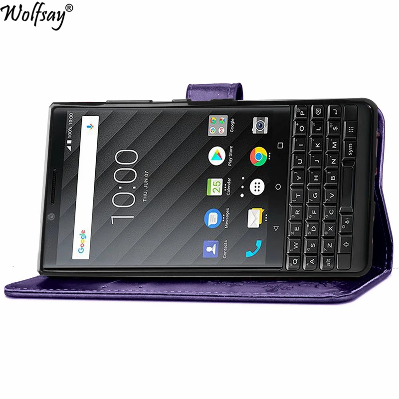 Чехол Wolfsay для Fundas Blackberry Key 2 Key2 чехол Чехол из искусственной кожи с защелкой для Blackberry Key 2 Чехол для карт футляры на липучке ракушки