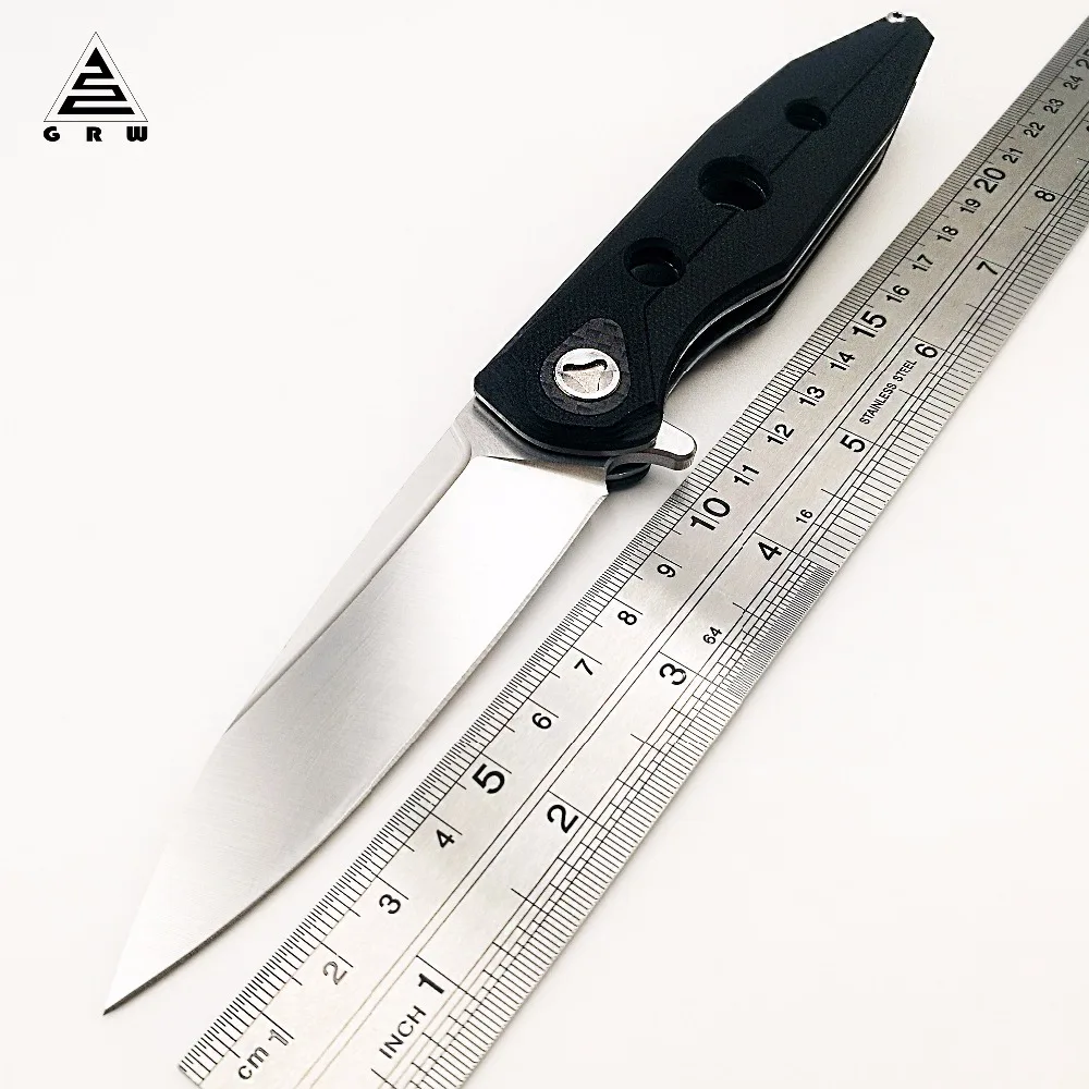 

JSSQ Radiation Folding Knife 9Cr18Mov Blade G10 Handle Ball Bearing Survival Pocket Tactical Knives Outdoor Camping EDC Tools