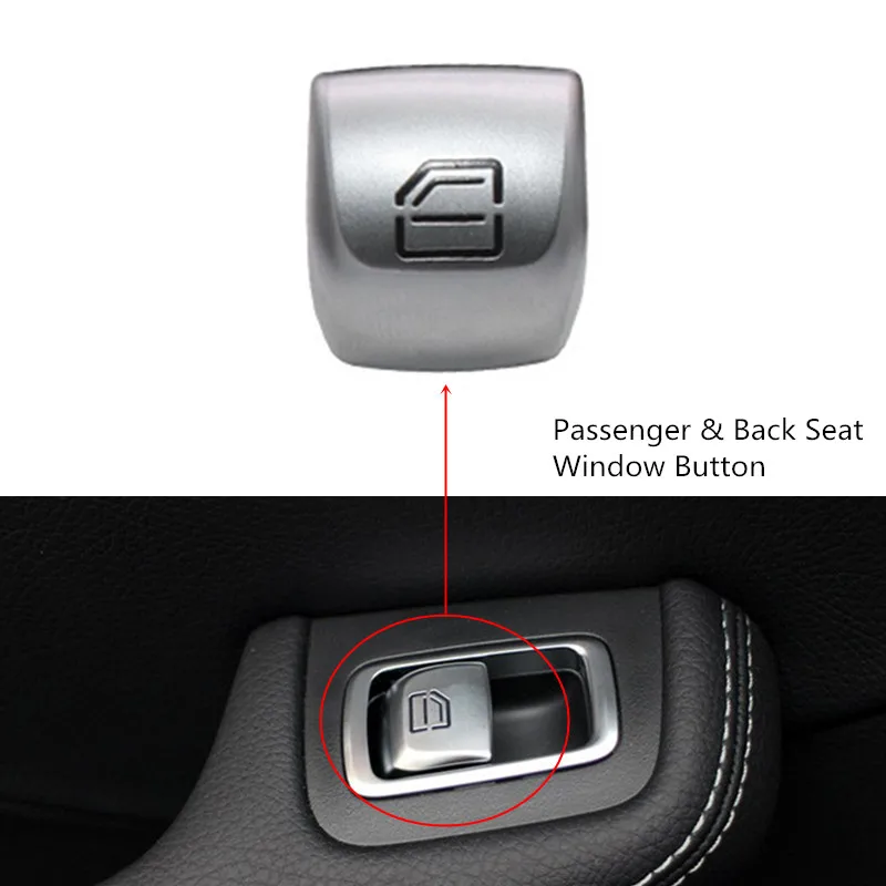 Кнопка окна стеклянная Кнопка стеклоподъемника Переключатель для Mercedes-Benz C class W205 GLC W253 задняя дверца багажника багажная задняя дверь - Цвет: Слоновая кость