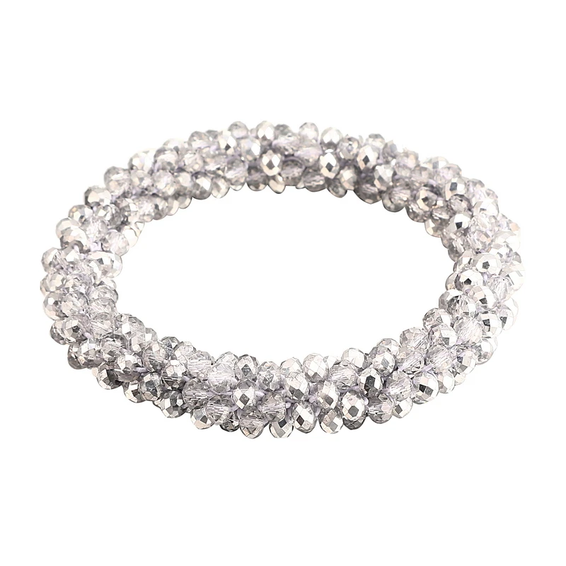 Boho Elastic Beaded Bracelets For Women Vintage Stretch Bohemian Femme Crystal Glass Beads Party Jewelry beaded bracelet