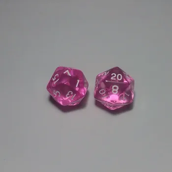 

Free shipping Exclusive NEW Beautiful Purple Crystal dice 10PC 20-sided D20 for board game/card game and other games accessories