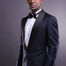 Изготовленный На Заказ итальянский смокинг с отложным воротником/свадебные костюмы для мужчин/лучшие мужские костюмы из 2 предметов(пиджак+ брюки+ галстук