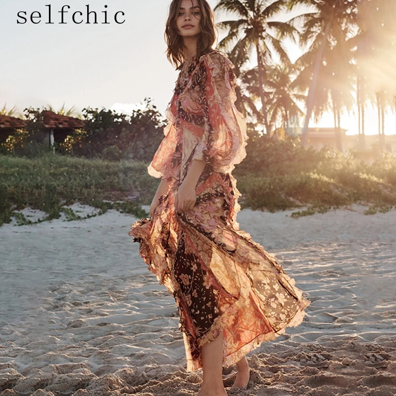 

Women Vintage Dress 2019 Ladies Runway Long Beach Dresses