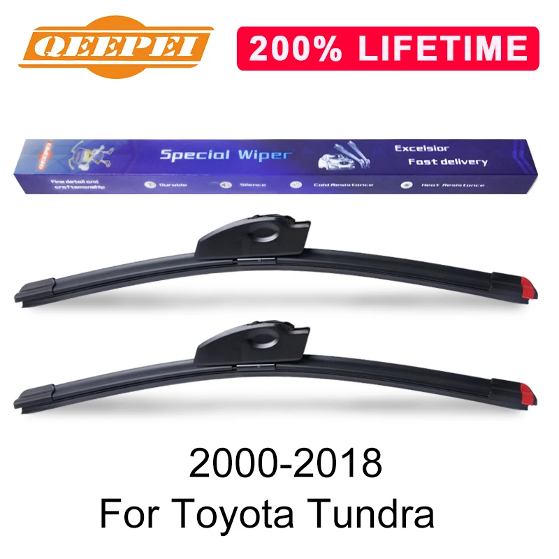 Сменная Щетка стеклоочистителя QEEPEI для Toyota Tundra 2000-2018 силиконовая резина