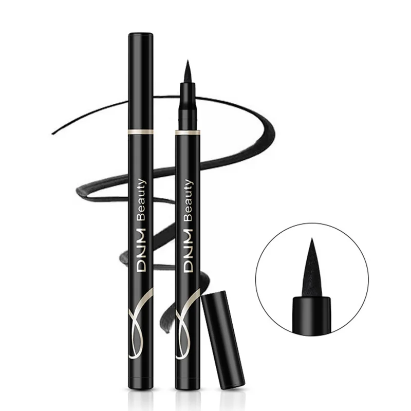

Quickly Dry Black Natural Long Lasting Eyeliner Pen Highlight Waterproof Eye Makeup Not-blooming Easy To Wear Eyeliner TSLM1