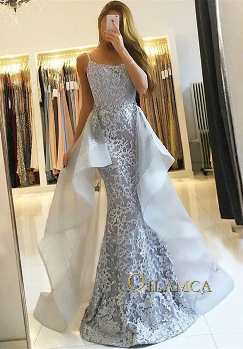 Robe De Soiree длинное вечернее платье русалки с коротким шлейфом 2018 vestido de festa винтажное платье для выпускного Abendkleider