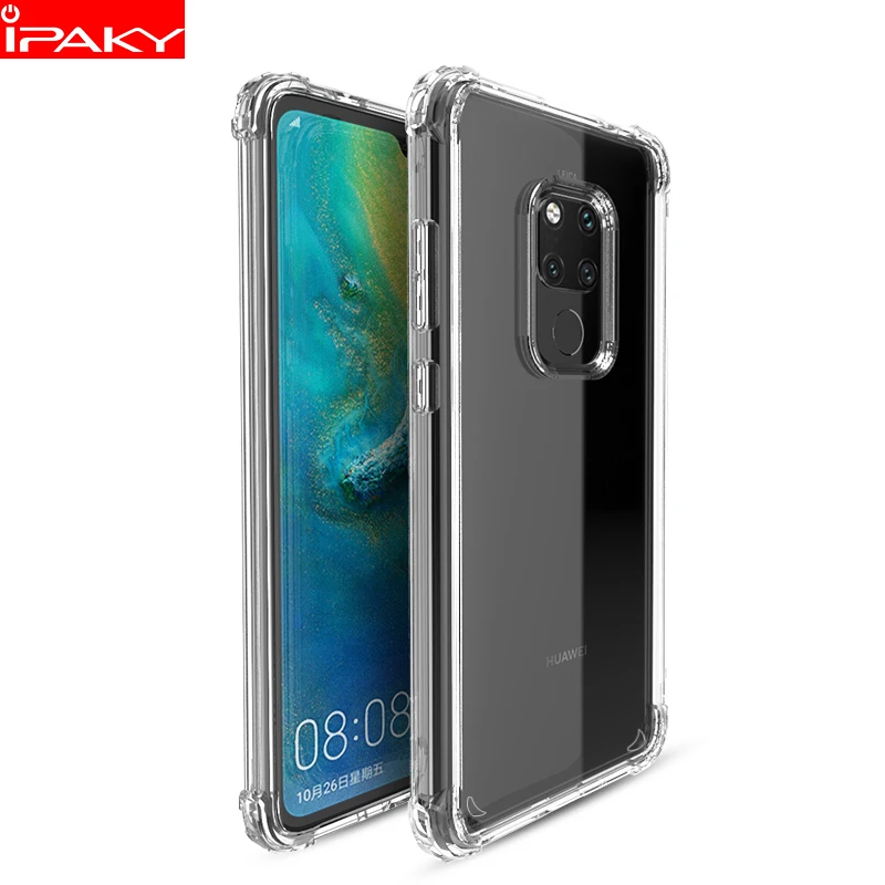 Чехол для Huawei Mate 20 IPAKY 20X Гибридный прозрачный противоударный чехол бампер из ТПУ
