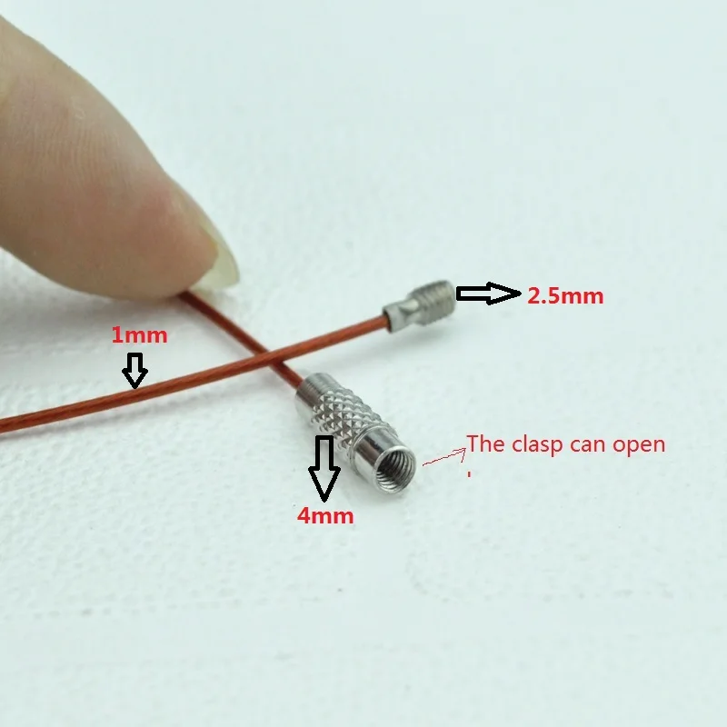 10pcs/lot 18" Mixed Color Man Woman's Stain Steel Necklace Wire Cable Cord Rope Choker DIY Jewelry Making Turnbuckle