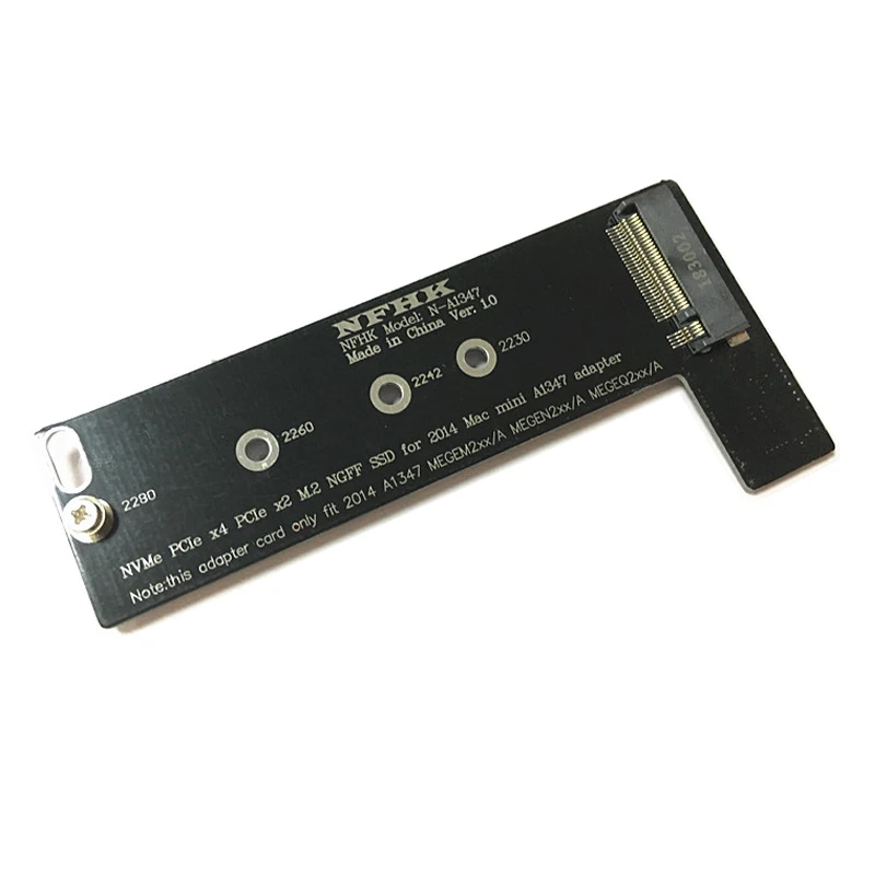 PCI E x4 x2 M.2 NGFF M Key NVME AHCI SSD преобразователь карты адаптер для 2014 Macbook Mini A1347 MEGEN2 MEGEM2 MEGEQ2