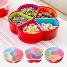 Snacks Box Obst Gerichte Untertasse Snack-fach Obst-fach Bunte Platten Serviertablett Kunststoff Muttern Gericht Kichen Platten Mit Abdeckung
