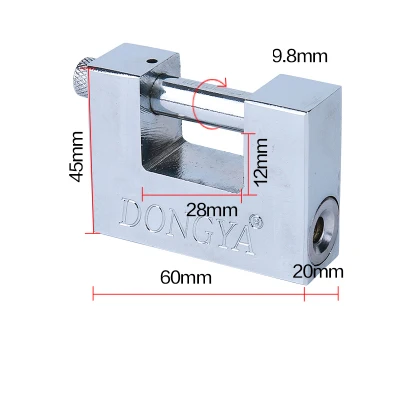 Противоугонный дверной замок, водонепроницаемый замок с ключом, безопасный замок, замки 50 мм, ключ, медный замок - Цвет: width 60mm