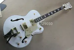 Фабрика белого Gretsch Сокол 6120 Полу полый Средства ухода за кожей Джаз Электрогитары с Bigsby тремоло 2017 1 2017 1