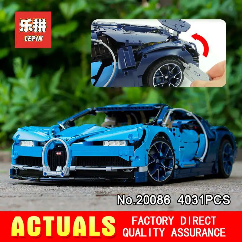 

Bugatti Technic Figures Chiron Racing Car Sets Compatible legoing 42083 Model Building Kits Blocks Bricks Boy Toys