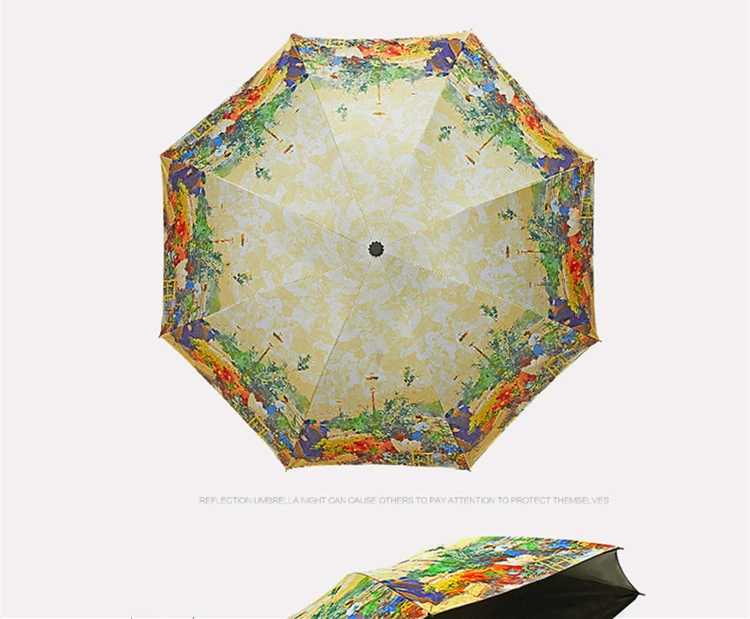 Kocotree Высокое качество Мужские дождевые Зонты складной Анти-УФ зонтик для женщин подарок ветрозащитный китайский чернильный рисунок
