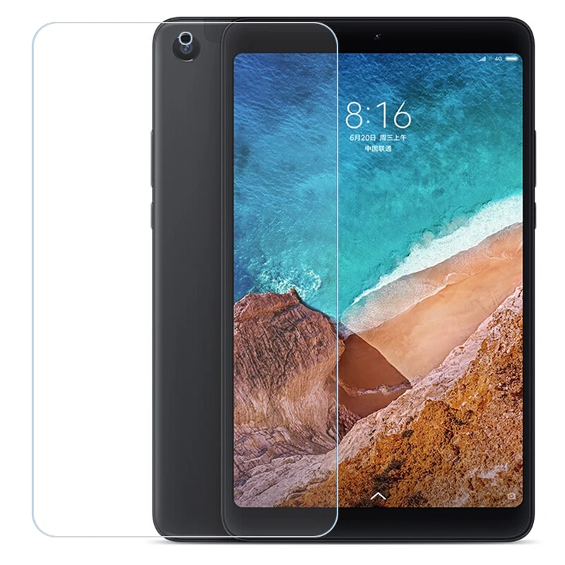 2.5D Закаленное стекло для Xiaomi Mi Pad 4 полное покрытие Защита экрана Plus HD прозрачная