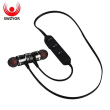 SWZYOR LY-11 Metal Sports Bluetooth Headphone SweatProof Earphone Magnetic Earpiece Stereo Wireless Headset for Mobile Phone