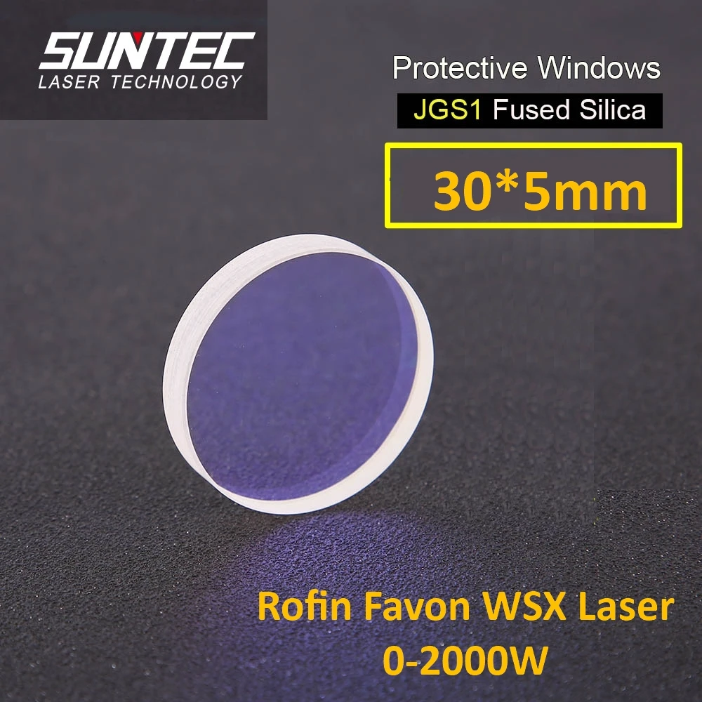 Suntec Laser Precitec защитное окно для объектива 30*5 мм для лазерной резки волокна Rofin Favon WSX laser 0-2000 Вт лазерной резки