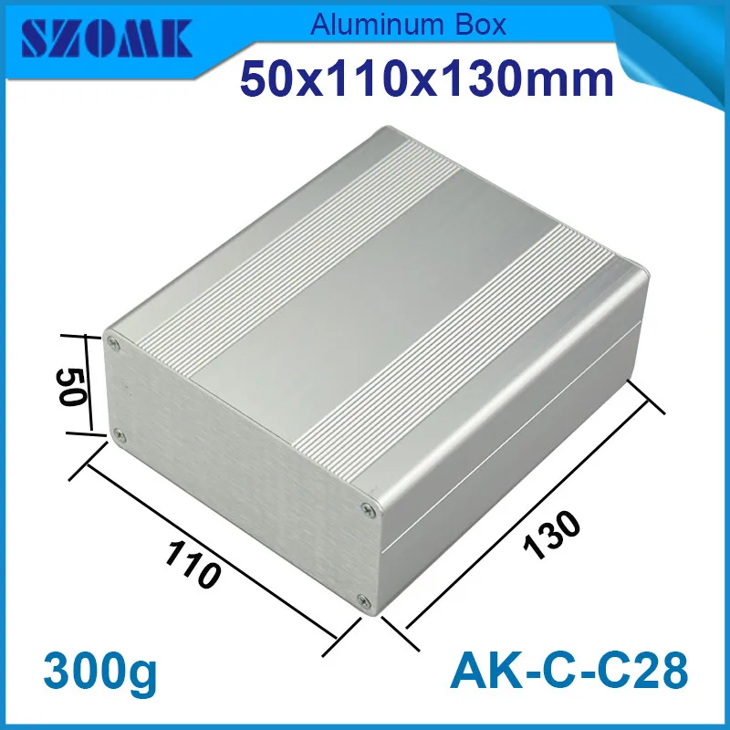 1 piece heatsink aluminium housing enclosure electrical control case with anodizing 50*110*130mm