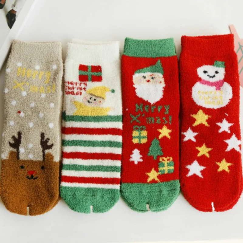 3pair Novelty Christmas Ankle Socks Women Funny Cartoon Animal Socks