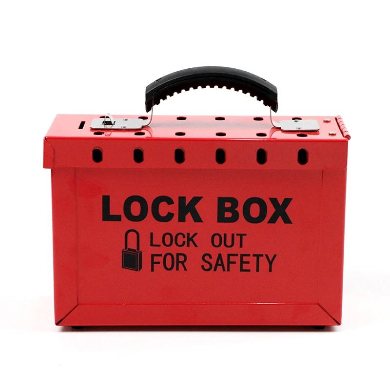LOTO Box Sicherheitsverriegelung Tagout tragbare Aufbewahrungsbox Bis zu 12 