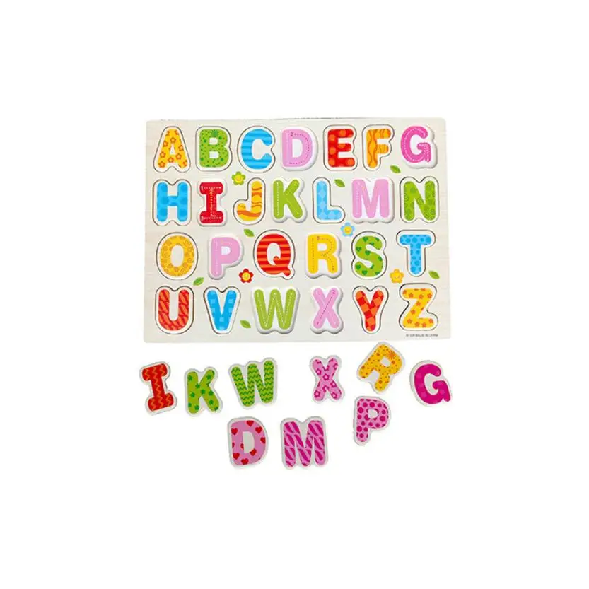 26 unids madera alfabeto inglés letras rompecabezas juguetes educativos IQ rompecabezas de madera juguetes para niños brinquedo educativo gran 26 unids madera alfabeto inglés letras rompecabezas juguetes educativos IQ rompecabezas de madera juguetes para niños brinquedo educativo gran