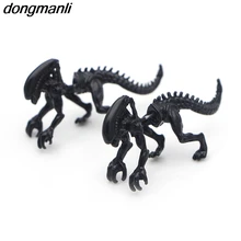 P744 dongmanli новые модные крутые серьги с пришельцами, черные эмалированные серьги-гвоздики для женщин, пирсинг в виде животных, ювелирные изделия для ушей