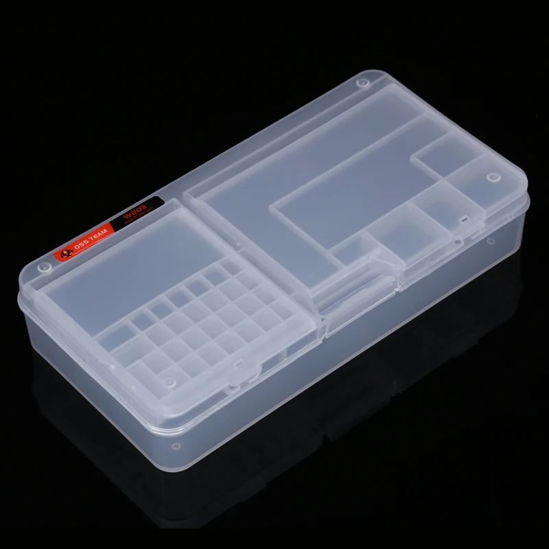 

Mobile Phone Repair Tool Box Storage Box for iPhone Motherboard Component Storage Case LCD Screen Screws PVC Case Container