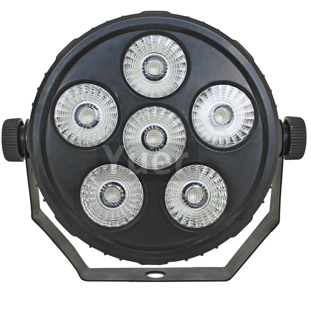 Мини 6 шт. RGBW 4в1 LED красный зеленый синий белый светодиоды Par сценическое освещение