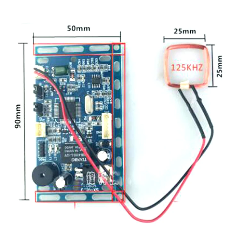 125 кГц RFID EM/ID встроенный дверной контроль доступа RFID бесконтактная дверь система контроля доступа строительный домофон модуль