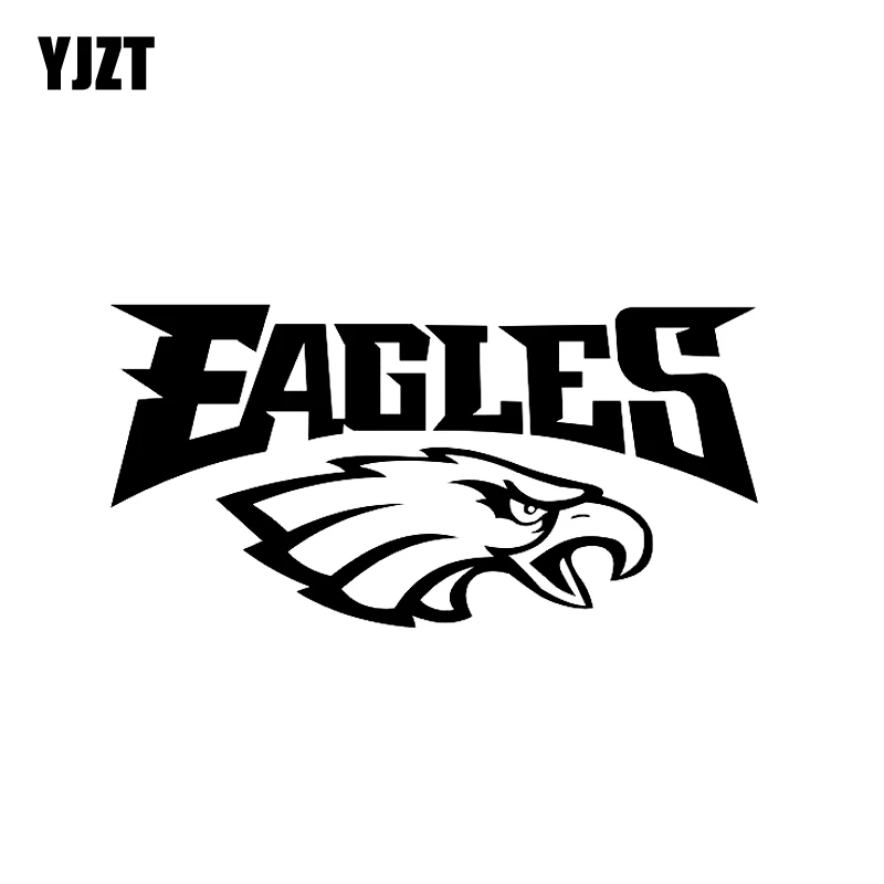 

YJZT 15.2CM*7.7CM Fashion Animal Eagles Vinyl Retro-reflective Car Sticker Decal Black/Silver Accessories C11-1088