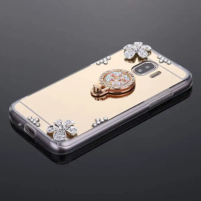 3D зеркальный чехол для samsung Galaxy J2 2018 J250 SM J250F мягкий Bling задняя крышка телефона Pro