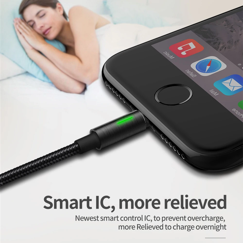 Mcdodo Lightning to USB Cable for iPhone X Xs Max 8 Plus Auto Disconnect Fast Charging Cord for iPhone 7 6s iPad Sync Data Cable